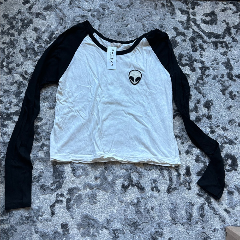 John Galt long sleeve alien patch top